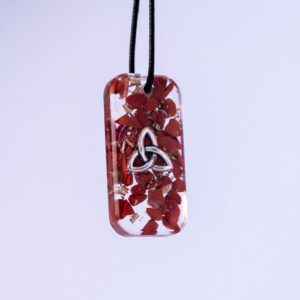 Pandantiv protecție energetică Jasp Roșu